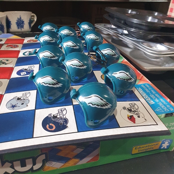 Vintage Philadelphia Eagles football NFL checkers game Dallas Cowboys - Picture 5 of 15